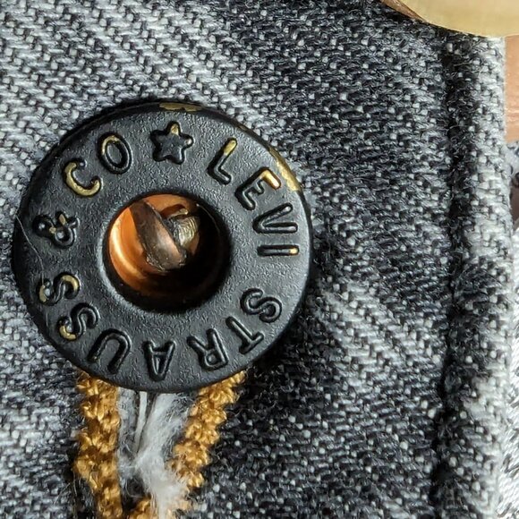 Vintage LEVIS 511 Men's Jeans Color Gray Size W36 -L32 With Black Leather tag - Picture 14 of 16